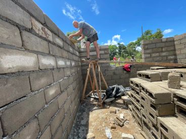 Uganda Kinderheim Baufortschritt des Gebäudes 2021