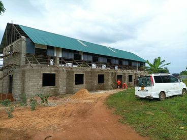 Uganda Kinderheim Baufortschritt des Gebäudes 2022