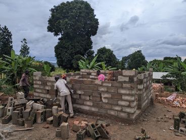 Uganda Kinderheim Baufortschritt des Gebäudes 2023